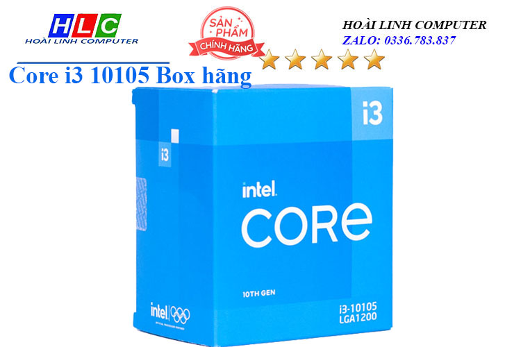 CPU Intel Core i3 10105 Box hãng