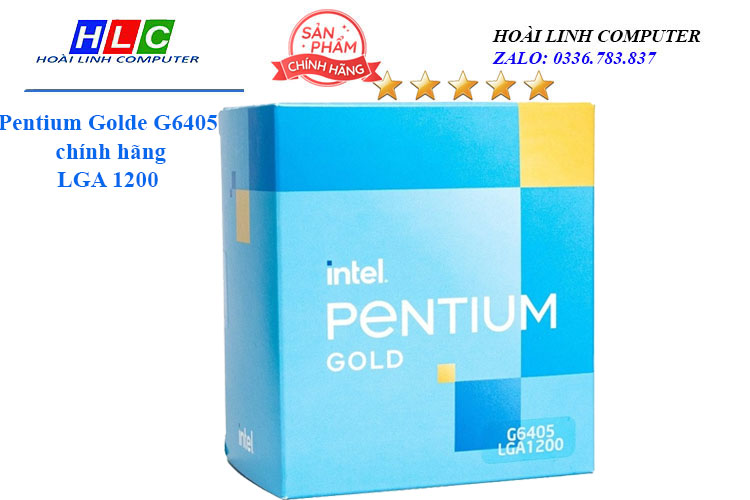 CPU Intel Pentium Gold G6405 Box hãng