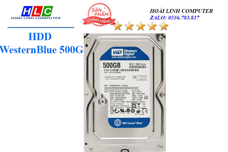 Ổ cứng Western 500G SATA3, 7200rpm - CTY
