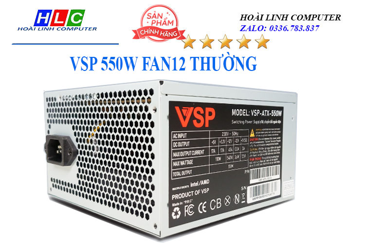 Bộ nguồn VSP ATX 550W