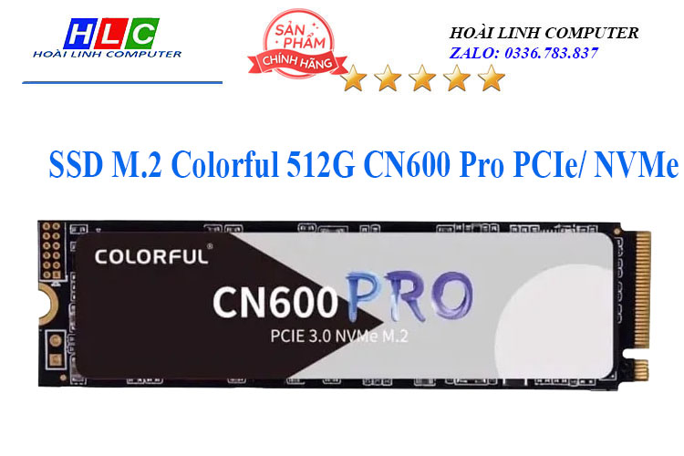 SSD Colorful M.2 512GB NVMe PCIE  CN600 PRO