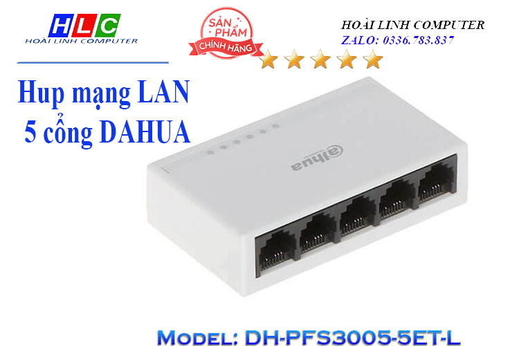 Hup Dahua 5 cổng 100Mbps