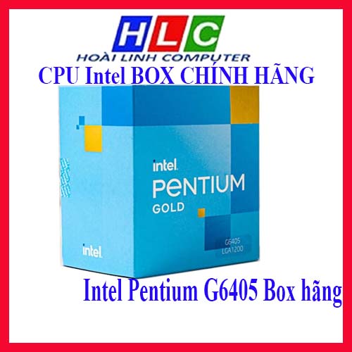 CPU Intel Pentium Gold G6405 Box hãng