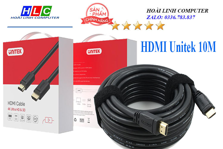 Cáp HDMI 10m Unitek Y-C143M
