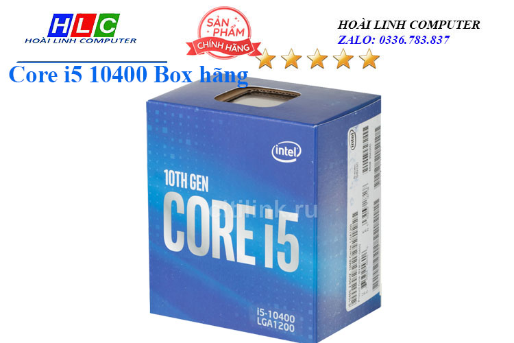 CPU Intel Core i5 10400 Box hãng