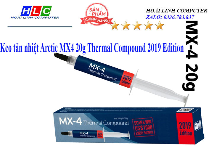 Keo tản nhiệt Arctic MX4 20g Thermal Compound 2019 Edition