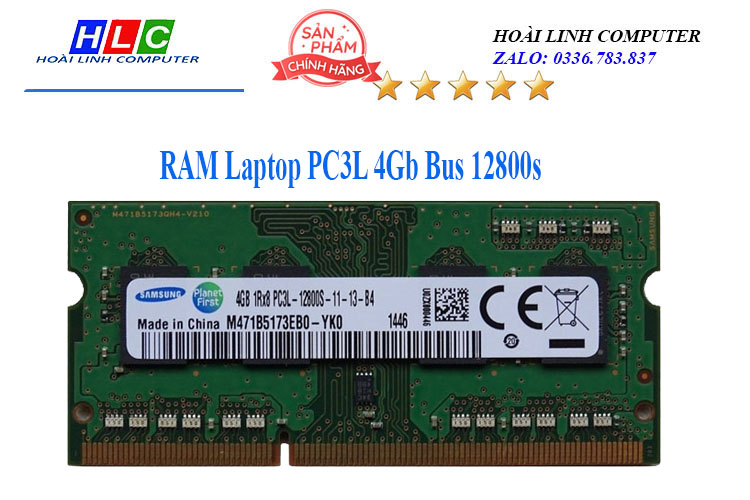 RAM PC3L 4G Bus 12800s các hiệu Samsung, Hynix...