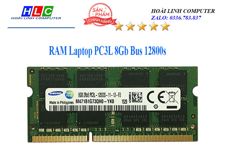 RAM PC3L 8G Bus 12800s các hiệu Samsung, Hynix...