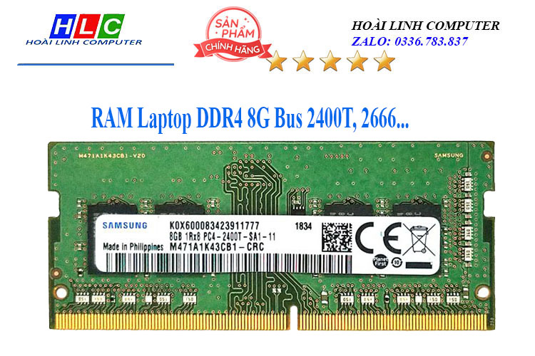 RAM DDR4 8G Laptop các hiệu SS,Hynix...