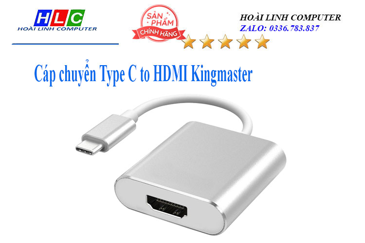 10. Cáp chuyển Type C --> HDMI hiệu Kingmaster Ky- V005s