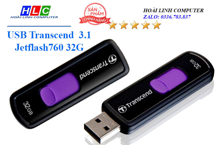 USB 3.1 32GB Transcend JetFlash 760 