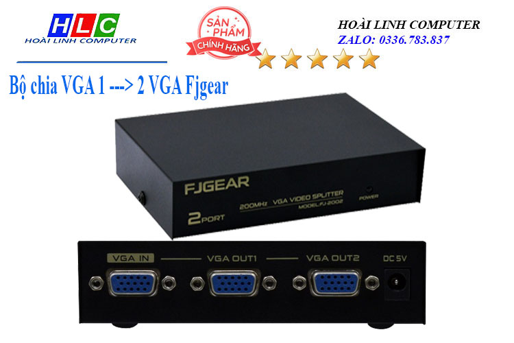 Bộ chia Multi VGA 1 ---> 2 Fjgear 2002