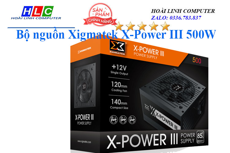 Nguồn Xigmatek X-Power III 500W, CST ~450W