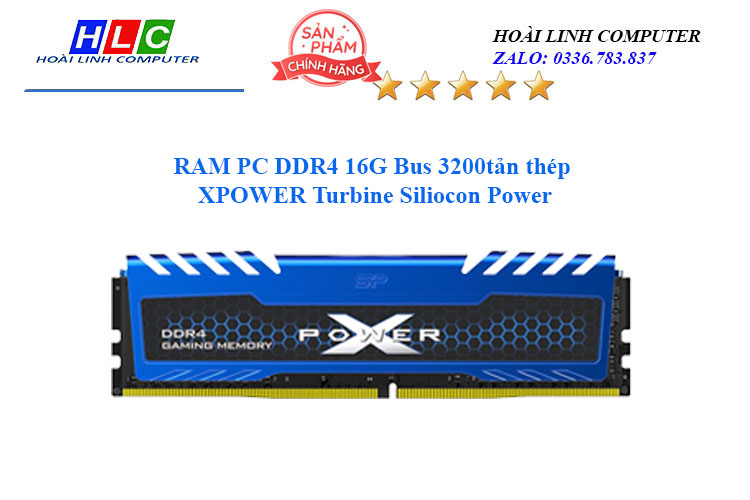 RAM DDR4 Silicon Power XPOWER Turbine 16G/3200